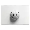 Basketbal - Wit - Schaduw - Lijnen Placemat vinyl groot -zzsfeer1_Kitchenyeah-website