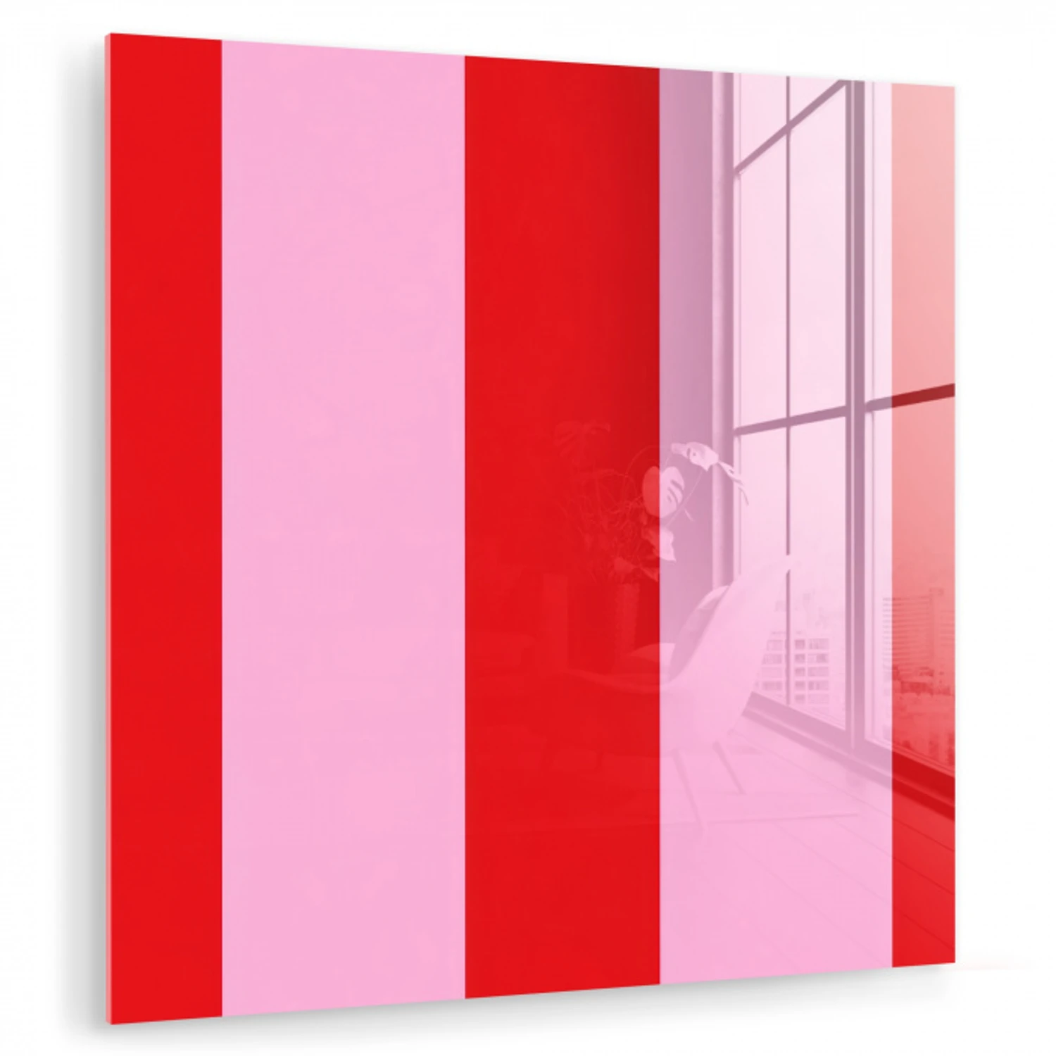 Strepen - Klassiek - Roze plexiglas 5mm klein 11 -zzzproduct_nieuw
