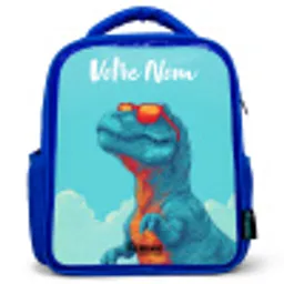 Dino - Zonnebril - Blauw Kinderrugzak - Blauw middel -3d