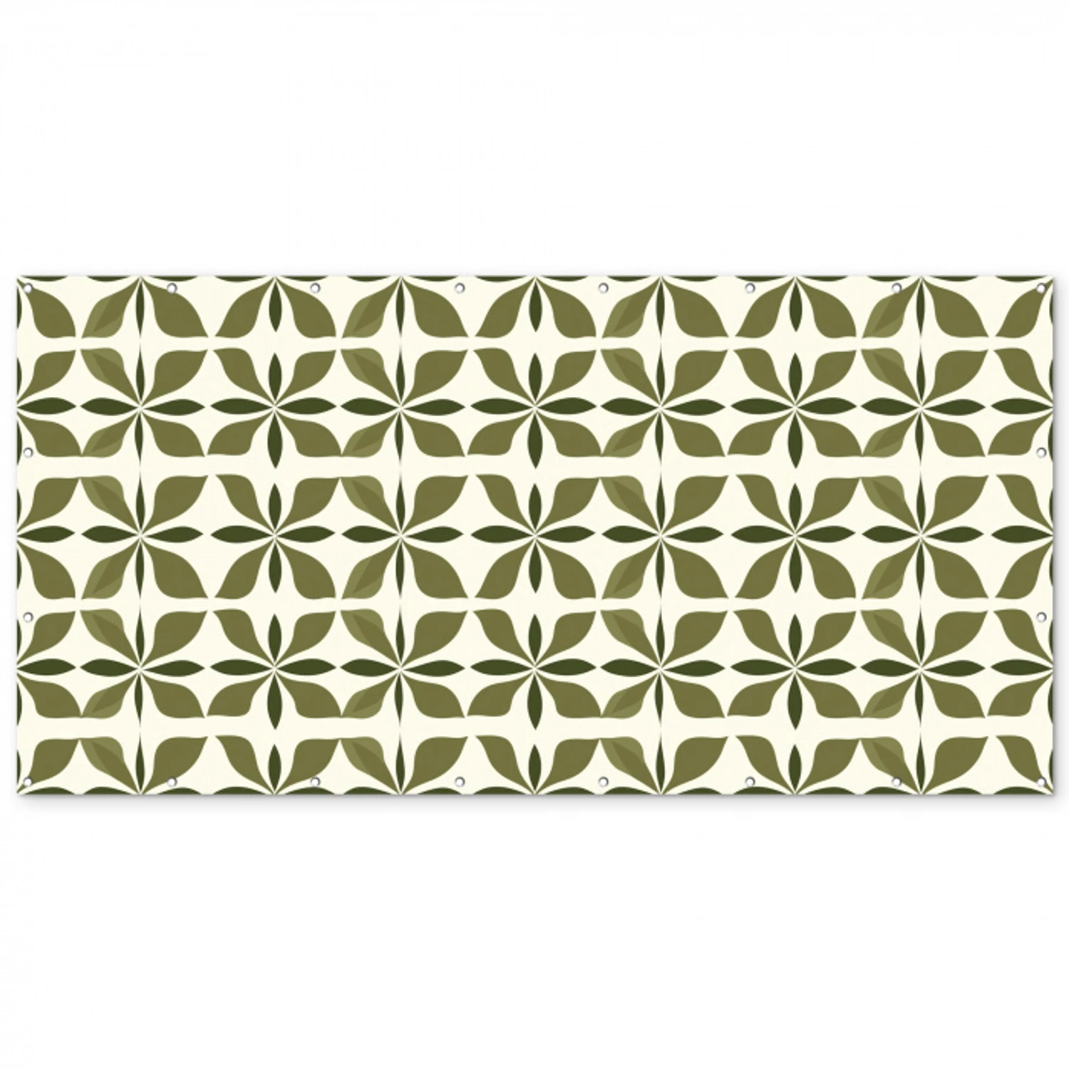 Botanisch - Retro - Groen Balkonbeschermer Duitsland klein 596 -zz_3d