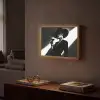 Vrouw - Wijn - Chic Light Box met batterij (Wandlamp) middel -sfeer1