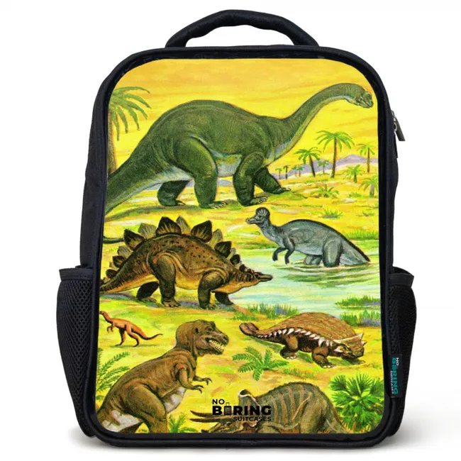 Kids' Backpacks Black -. Dinos by the water