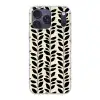 Botanisch - Dessin - Zwart - Beige Telefoonhoesje iPhone 17 Pro Max klein 879 -3d