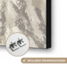 Slang - Patroon - Taupe Textielframe zwart klein 947 -USP_ophangsysteemNL