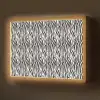 Zwart - Wit - Zebra - Patroon Light Box met batterij (Wandlamp) middel 907 -z3d_website