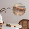 Duin - Planten - Zonsondergang - Strand - Zee Akoestische PET Vilt - Rond klein -sfeer3