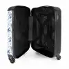 Vakantie patroon blauw NBS - Handbagage koffer - Volwassenen Unisex middel -binnenkant