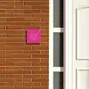 Knallrosa - Klassisch Naambord Vierkant klein -sfeer3-XS