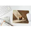 Glas - Ijskoffie - Schaduw - Bruin muismat rubber klein -witbureau