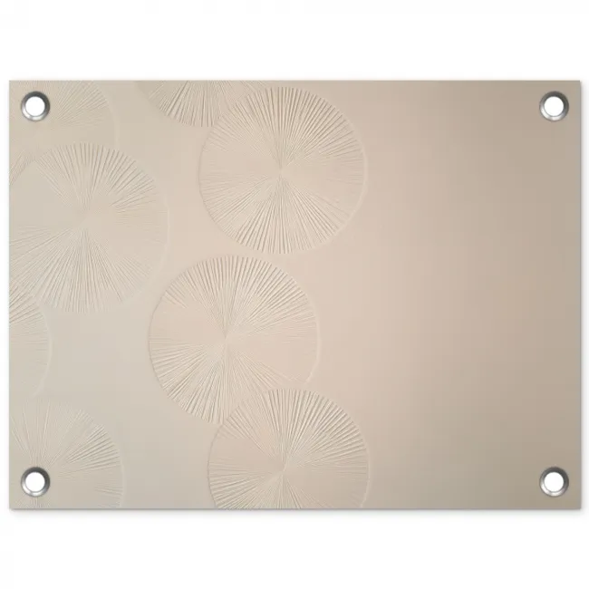 Japandi - Beige - Modern tuinposter los doek klein -3d