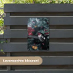 Kolibrie - Roze - Vlinders tuinposter los doek klein -sfeer3