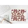 Abstract - Bladeren - Burgundy muismat rubber klein 262 -witbureau