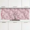 Roze - Kwartsmarmer - Aders keuken achterwand 2 middel 871 -3d