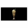 Milkshake - Goud - Drinken - Zwart Muismat XXL klein -3d_leeg