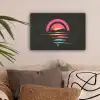 Cirkel - Abstract - Roze canvas 2cm klein -sfeer1