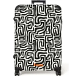 Grafisch - Lijnen - Zwart - Wit NBS - Large koffer - Volwassenen Unisex groot -zzzzzzzzkaufland2