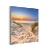 Duin - Zonsondergang - Horizon - Strand - Gras aluminium wit klein -3d
