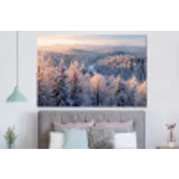 Bos - Bergen - Goud - Winter - Warm forex 5mm xxl -slaapkamer