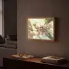Bloesems - Zonlicht - Quote - Wit Light Box met batterij (Wandlamp) middel -sfeer1