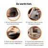 Koe- Schotse hooglander - Hoorns - Bruin - Landschap Inductie beschermer vinyl 3mm klein -zzzzzzz-td-werking