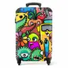 Kleurrijke Monsterparade Koffer - NBS - Handbagage middel -productfoto_recht