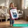 Aanvallende haai in waterverf Kinderkoffer - Roze klein -sfeer2_NL