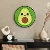 Avocado - Groen - Speels Fotolijst rond zonder passe partout klein -sfeer1