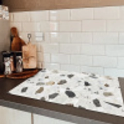 Marmer - Terrazzo - Decoratie - Interieur Inductie beschermer vinyl 3mm klein -sfeer3