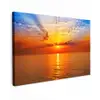 Zonsondergang - Zee - Lucht - Oranje - Horizon - Water canvas 2cm klein -z3d