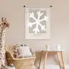 Sneeuwvlok - Wit - Winter - Kerst Wandkleed katoen klein -wsfeer5_kind