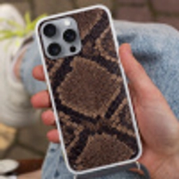 Python - Schubben - Brons Hoesje iPhone 16 Pro Max met koord klein -sfeer3