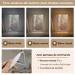 Roodborst - Tak - Bessen - Natuur Light Box met kabel (Kinderlampje) klein -USP_lichtkleurFR