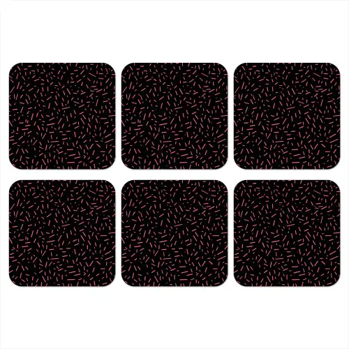 Gaming - Streepjes - Roze - Abstract onderzetter kurk middel -3d
