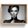 Vrouw - Lolly - Zwart Dienblad Rechthoek middel -z3d_shopping