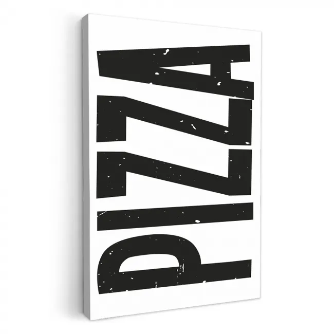 Pizza - Japandi - Decoratie - Vintage KitchenYeah - Keuken - Canvas klein -3d