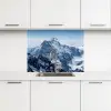 Landschap - Bergen - Sneeuw - Wit keuken achterwand 2 middel -3d