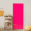 Minimalistisch - Roze - Dream big - Grafisch deurposter klein -sfeer4