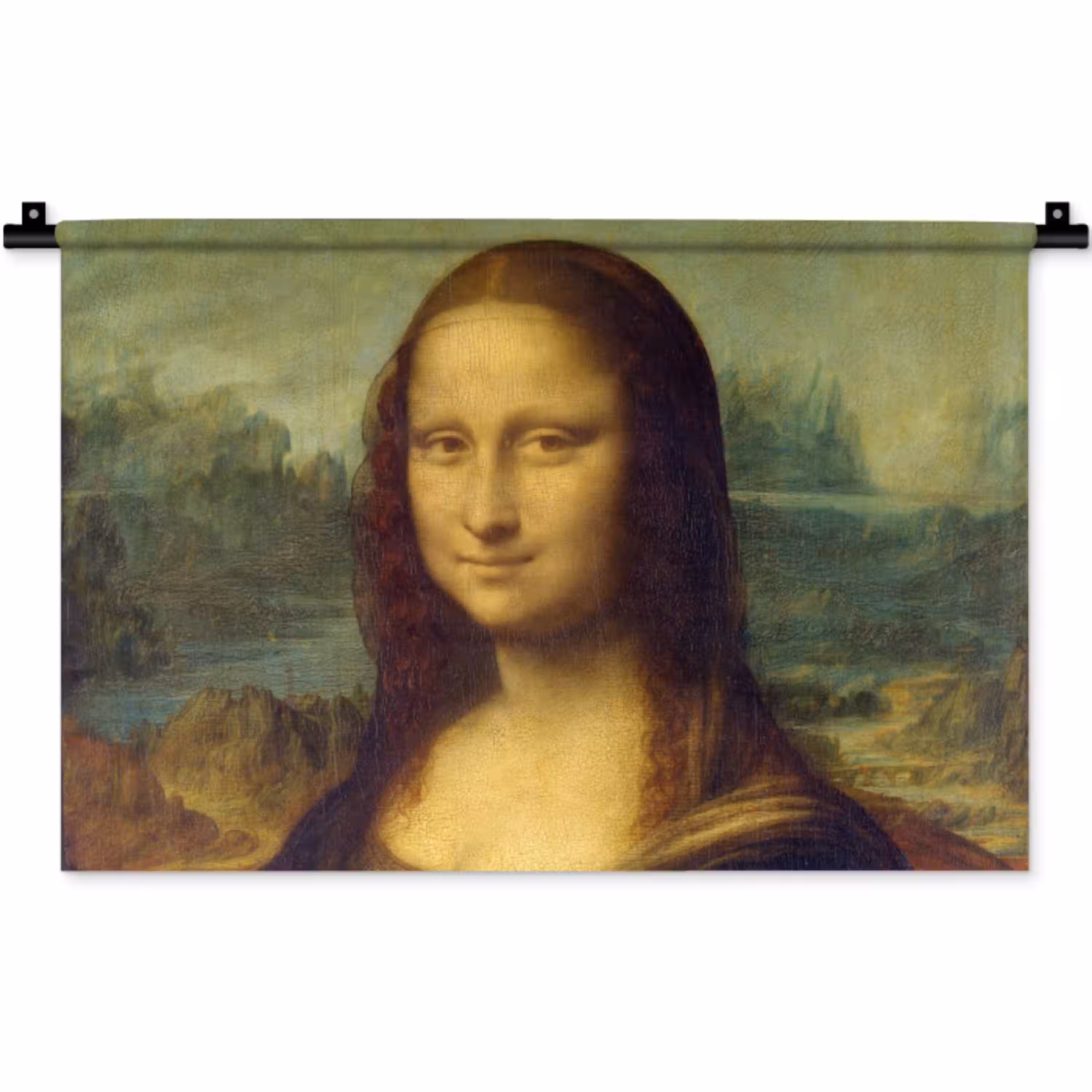 Mona Lisa - Leonardo da Vinci Wandkleed katoen klein -zz3d