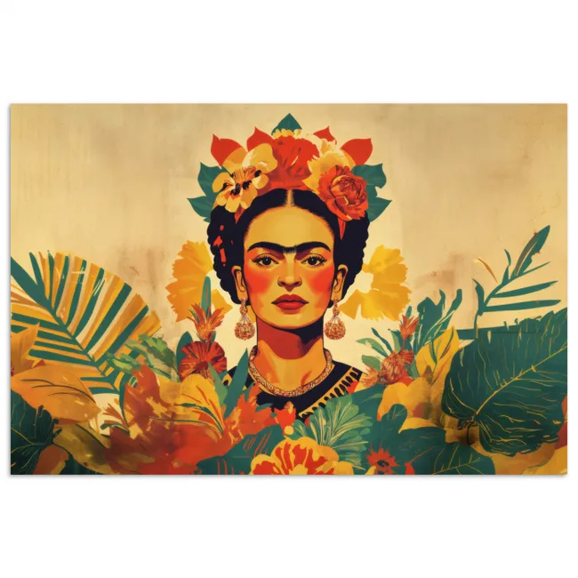 Vrouwelijk - Bloemen - Sieraden poster papier klein -3d