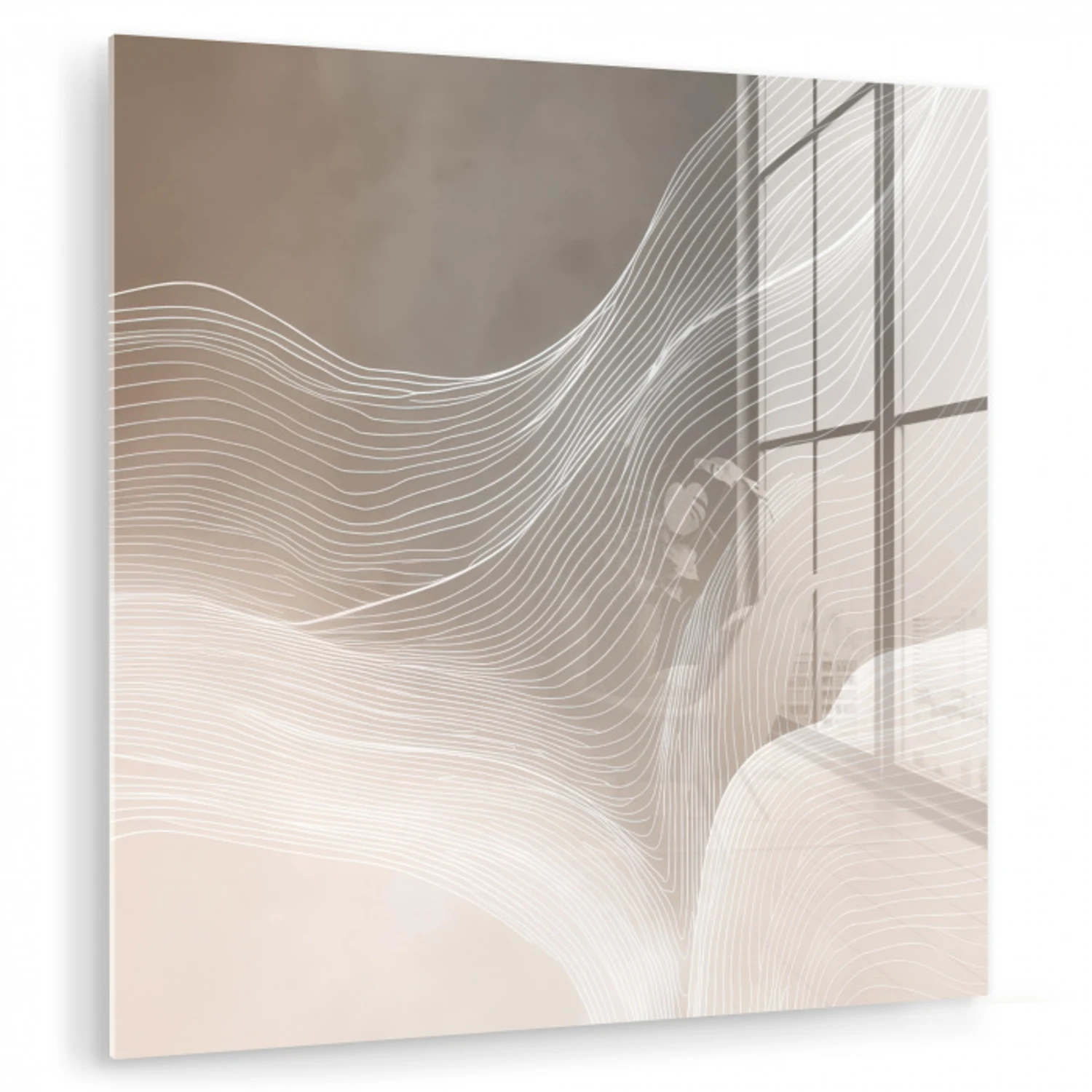 Golvende lijnen - Luchtstromen - Harmonieus plexiglas 5mm klein -zzzproduct_nieuw