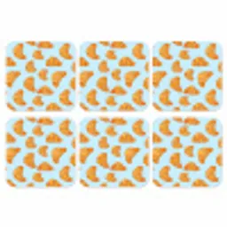 Croissant - Speels - Blauw onderzetter kurk middel 366 -3d