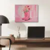 Roze - Bloemen - Cowboy PET vilt klein -sfeer5
