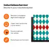 Illustratie - Ruiten - Rood - Groen Inductie beschermer vinyl 3mm klein 276 -zzzzzzz-td-ups