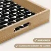 Modern - Geometrisch - Zwart Dienblad Rechthoek middel 911 -USP_HandgreepNL
