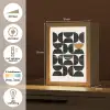 Modern - Halve cirkel - Goud - Zwart Light Box met kabel (Tafellamp) klein -USP_NL