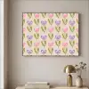 Bloemen - Hartjes - Patroon Textielframe zwart klein 947 -sfeer2