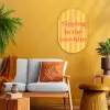 Gestreept - Geel - Sunshine - Letters Wandcirkel Ovaal Forex klein -sfeer4