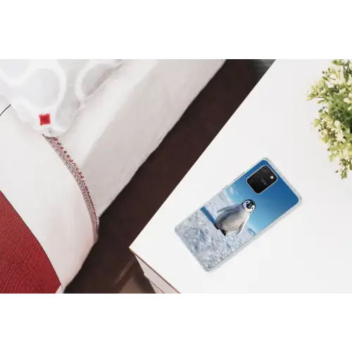 Pinguïn - Sneeuw - Landschap - Wit Telefoonhoesje Samsung Galaxy S10 Lite klein -kamerS10Lite