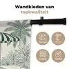 Terras - Illustratie - Groen Wandkleed katoen klein -sfeer2