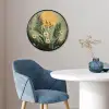 Bloemen - Bladeren - Zon - Groen Fotolijst rond zonder passe partout klein -sfeer2